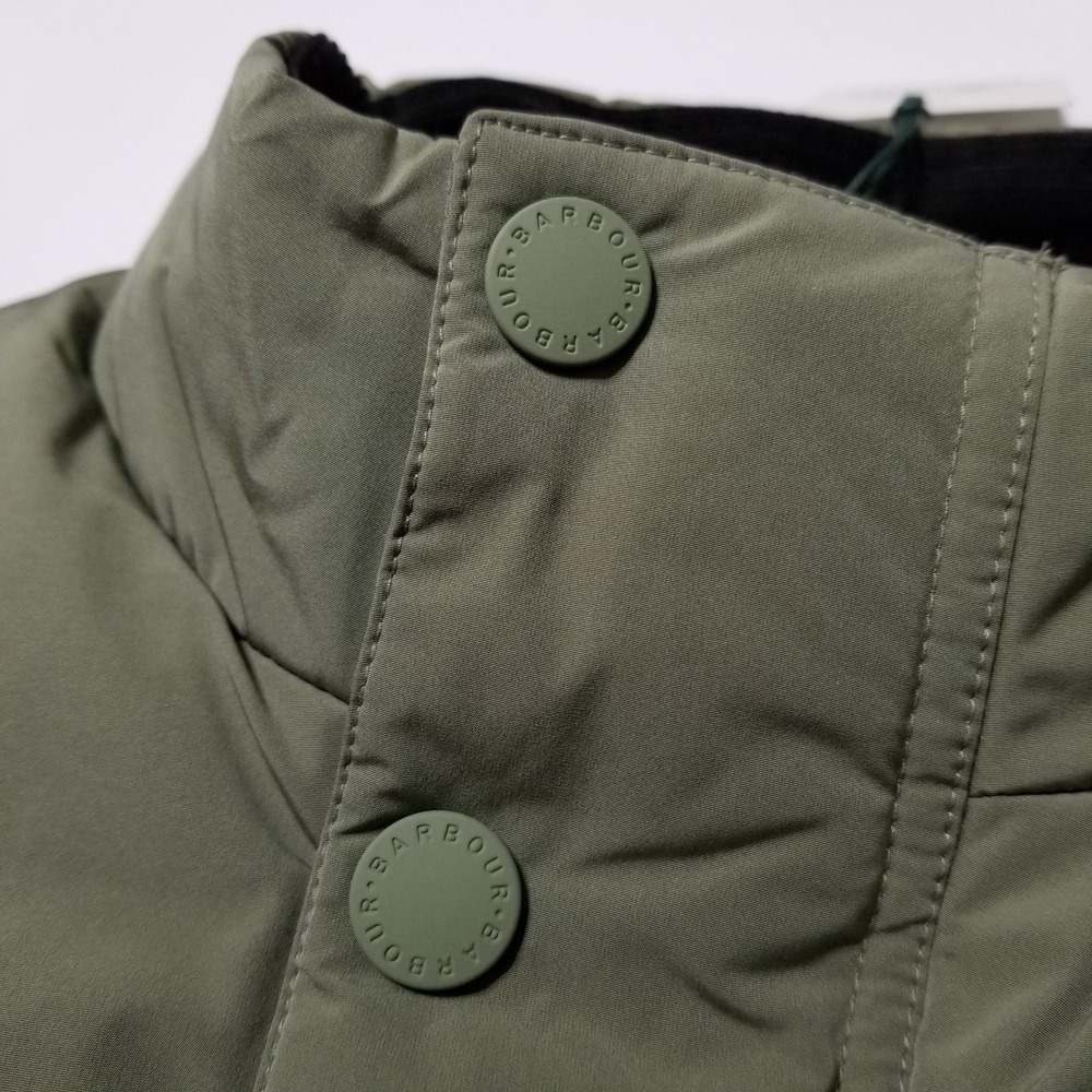 Barbour Grassland Baffle Quilted Gilet Vest Light Moss Green M L $280 - Picture 11 of 16